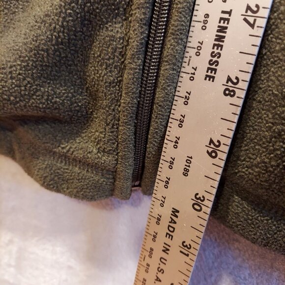 St John's Bay  Full Zip Fleece Jacket Mens Size XXL Gray pockets Outdoor gorpcor - Picture 4 of 9